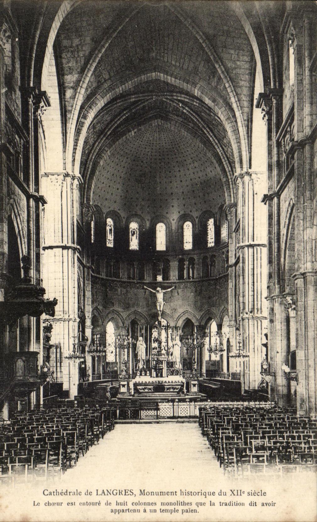 CPA Cathedrale De Langres Monument Historques Le choeur Est