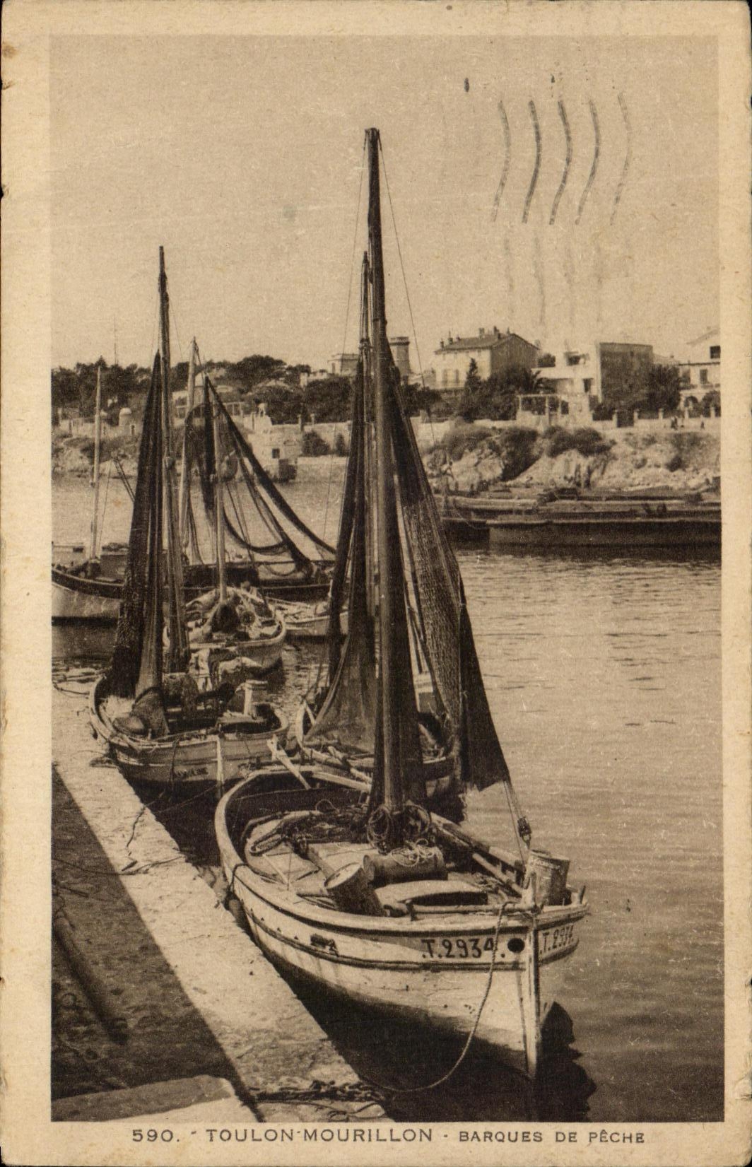 CPA Toulon Mourillon Barques De Peche Bateaux