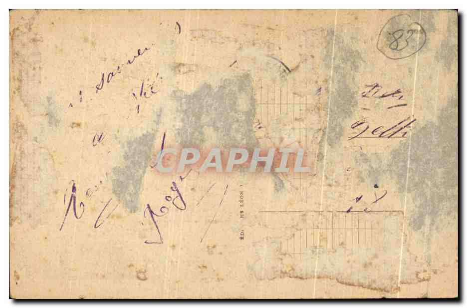 CPA Toulon Mourillon Barques De Peche Bateaux — Verso