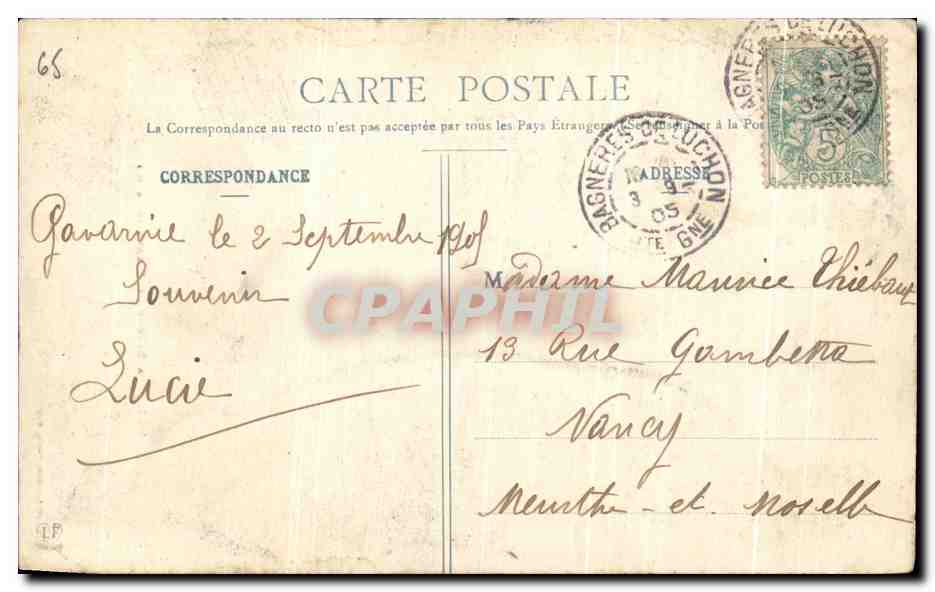 CPA La Breche De Roland — Reverso