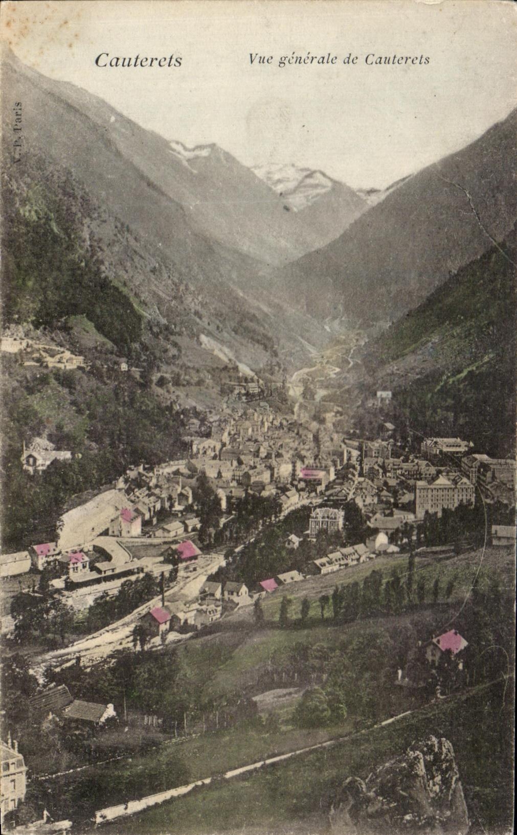 Cauterets — Vue générale de Cauterets — C. J. Paris