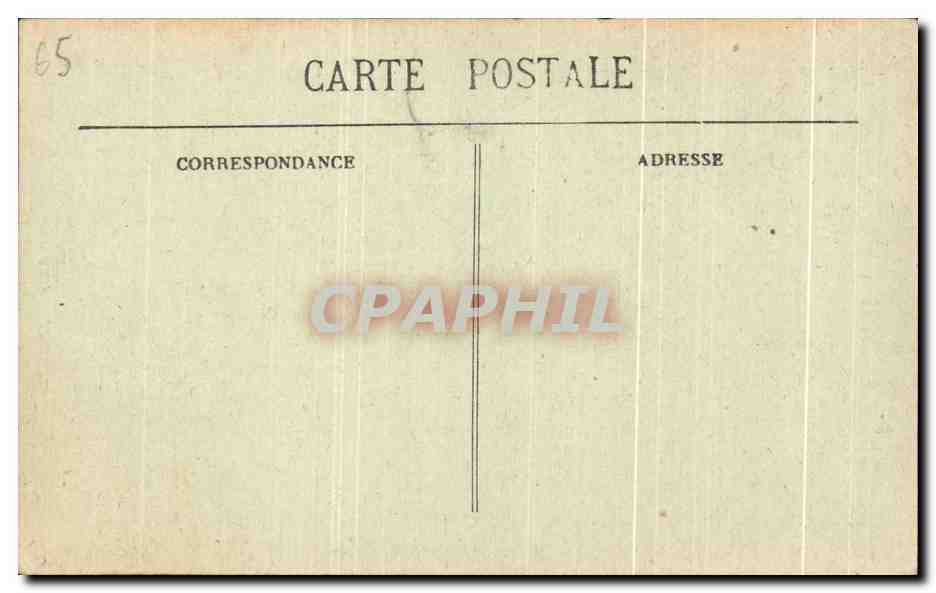 Cauterets (H.P.) — Vue générale prise de Pauza Vieux — Carrache, éditeur, Pau — Verso