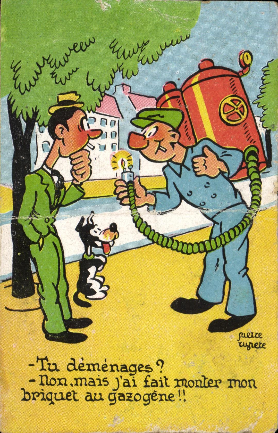 Vintage Postcard Are you moving?
