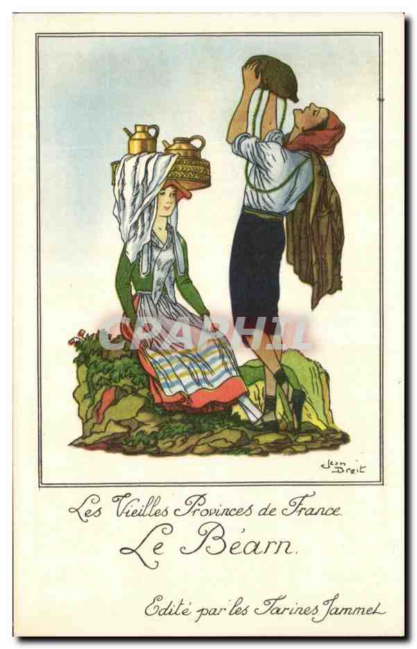 CPA Les Vieilles Provinces de France Le Bearn Publicite Farines Jammet