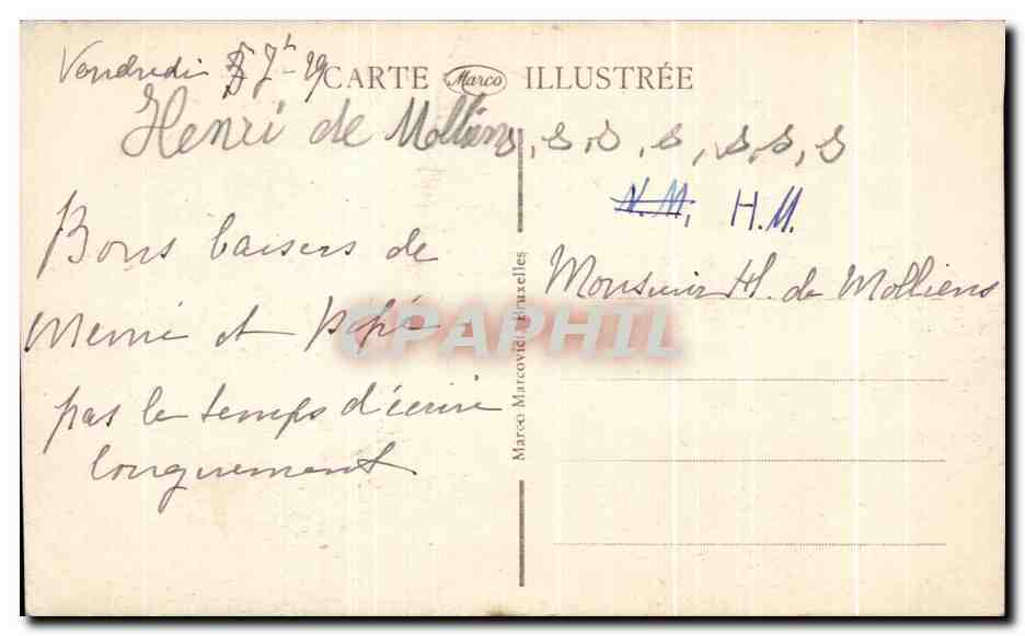 Ypres - Les Halles pendant la Guerre — Marco, n°2 — Rückseite