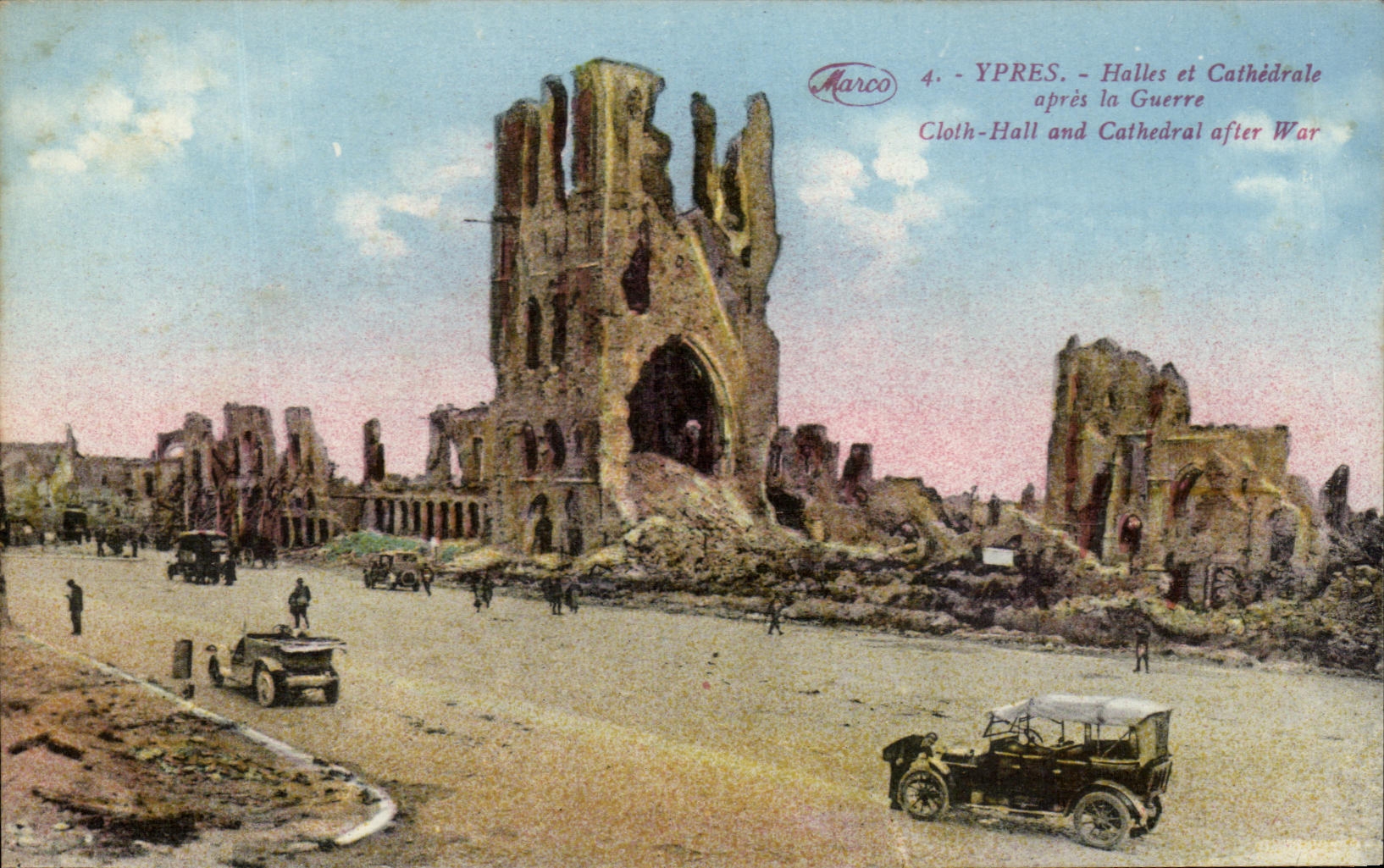 Ypres - Halles et Cathédrale après la Guerre — Marco, n°4