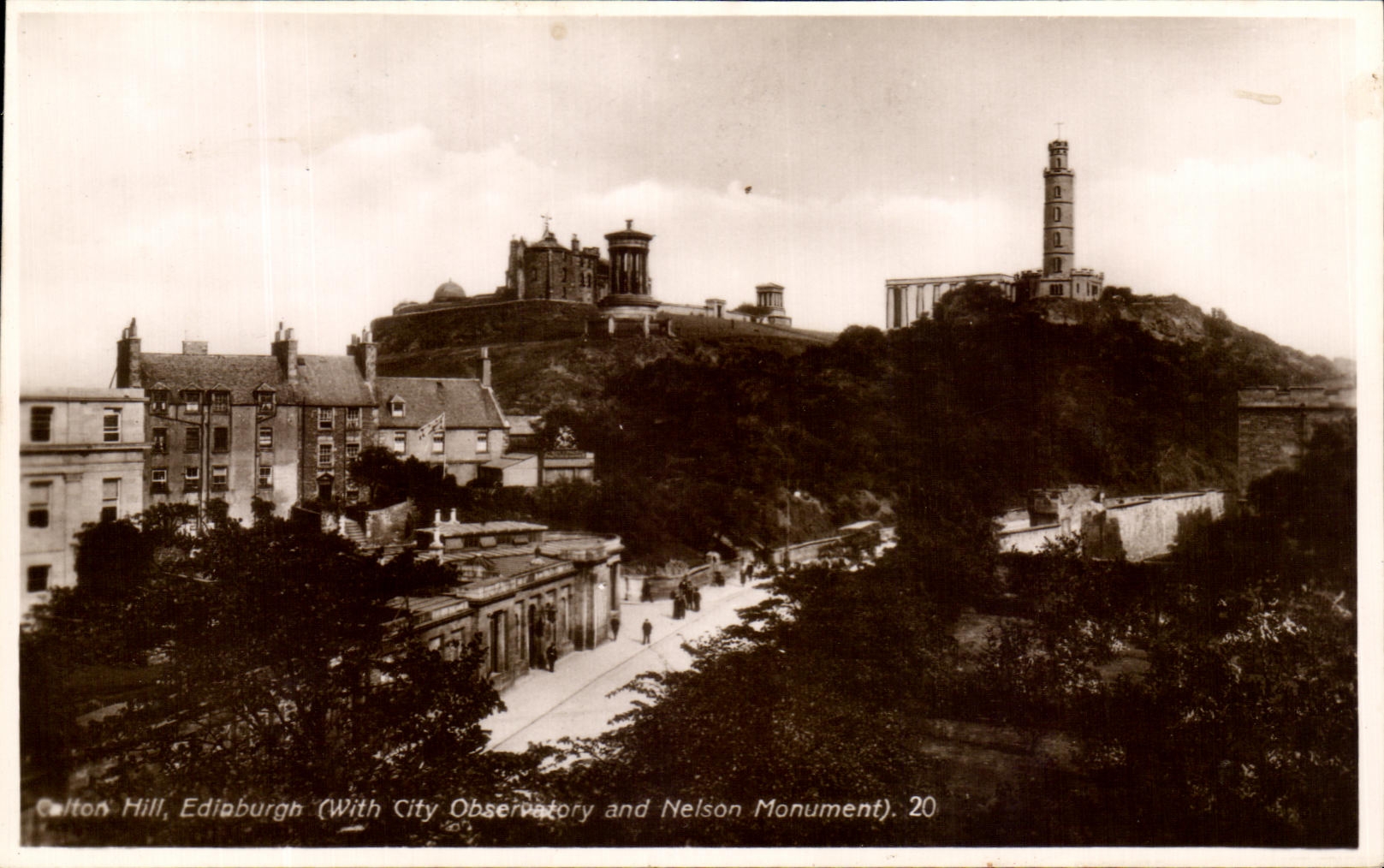 CPA Edinburgh City observatory and Nelson Monument