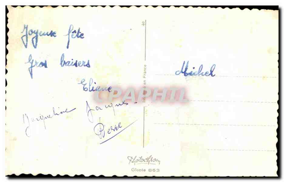 CPA Fantaisie Enfants Canards — Verso