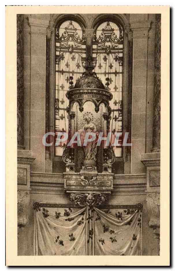 Édicule de la Vierge miraculeuse du Sourire — au-dessus de la Châsse de Sainte Thérèse de l'Enfant-Jésus — CPAPHIL