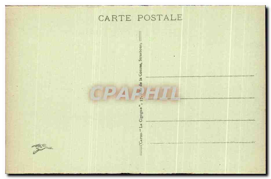 Moosch - Cimetière militaire français — éditeur 'La Cigogna', Strasbourg — Rückseite