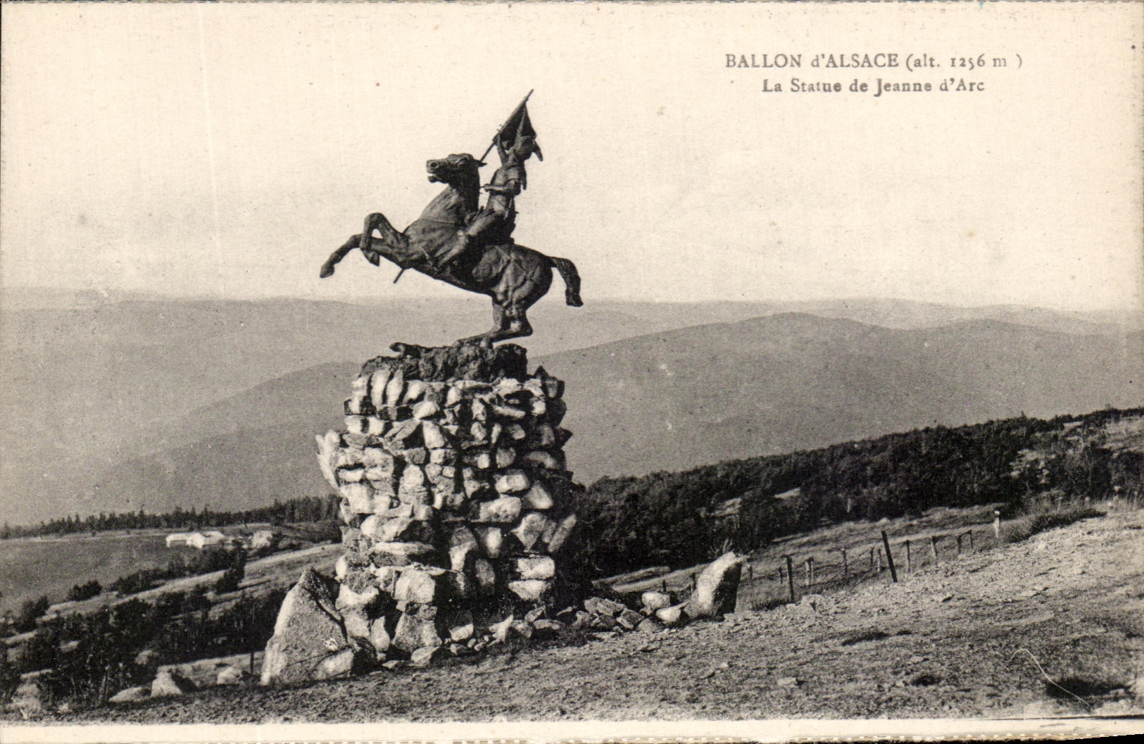 CPA Ballon d'Alsace La Statue de Jeanne d'Arc