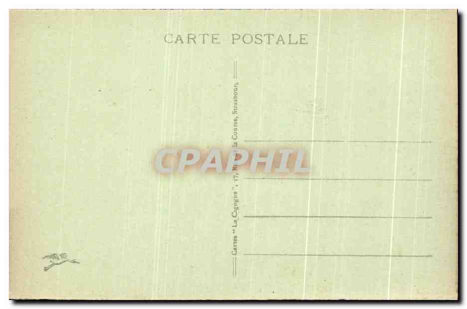CPA Ballon d'Alsace Grand Hotel Lalloz Martzloff — Back