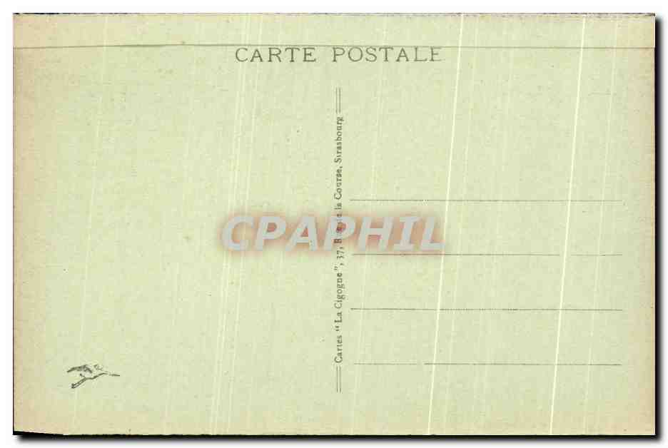 Ballon d'Alsace (alt. 1256 m.) — Le Réservoir de l'Alfeld et la Vallée de Sewen — Cartes 'La Cigogne', Strasbourg — Reverso
