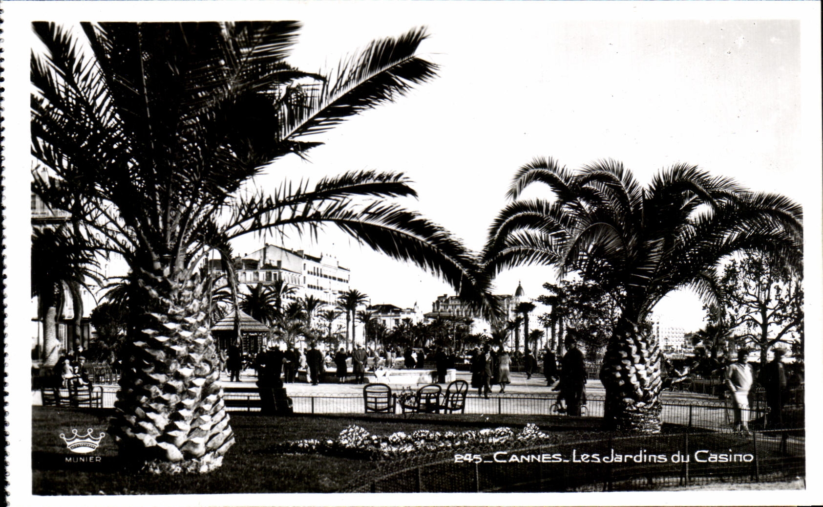 CPA Cannes Les Jardins Du Casino