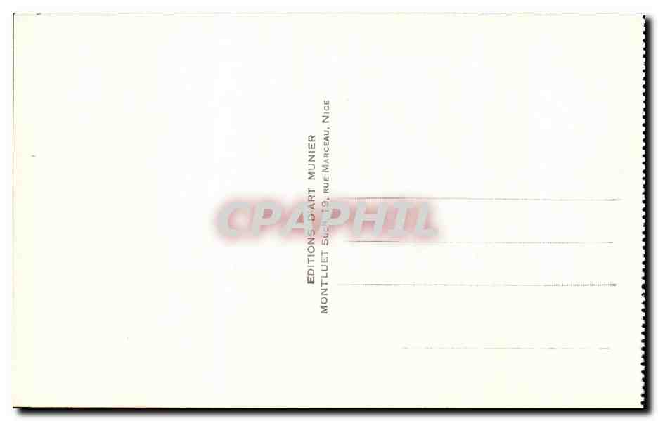 CPA Cannes Le Suquet Et Le Plage  — Verso