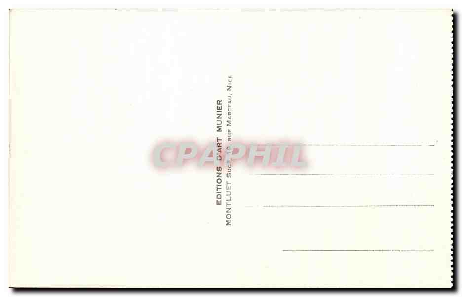 CPA Cannes Le Port Et Le Mont Chevalier Bateaux — Verso
