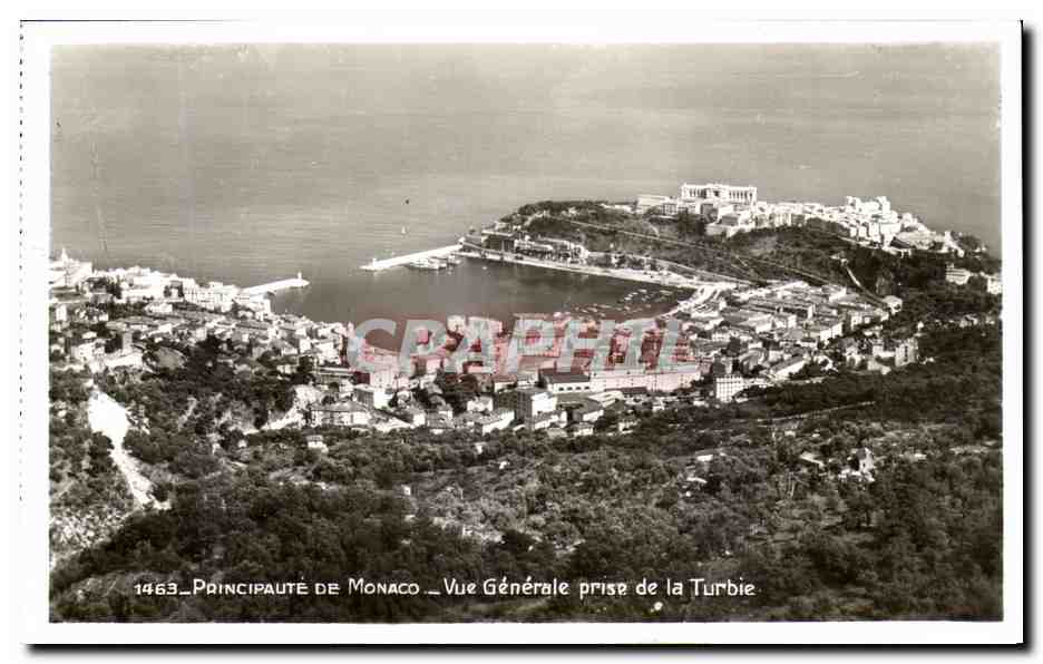 CPA Principale De Monaco Vue Generale Prise De La Turbie