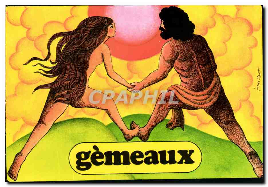 Gémeaux — signe astrologique — cartes publitar