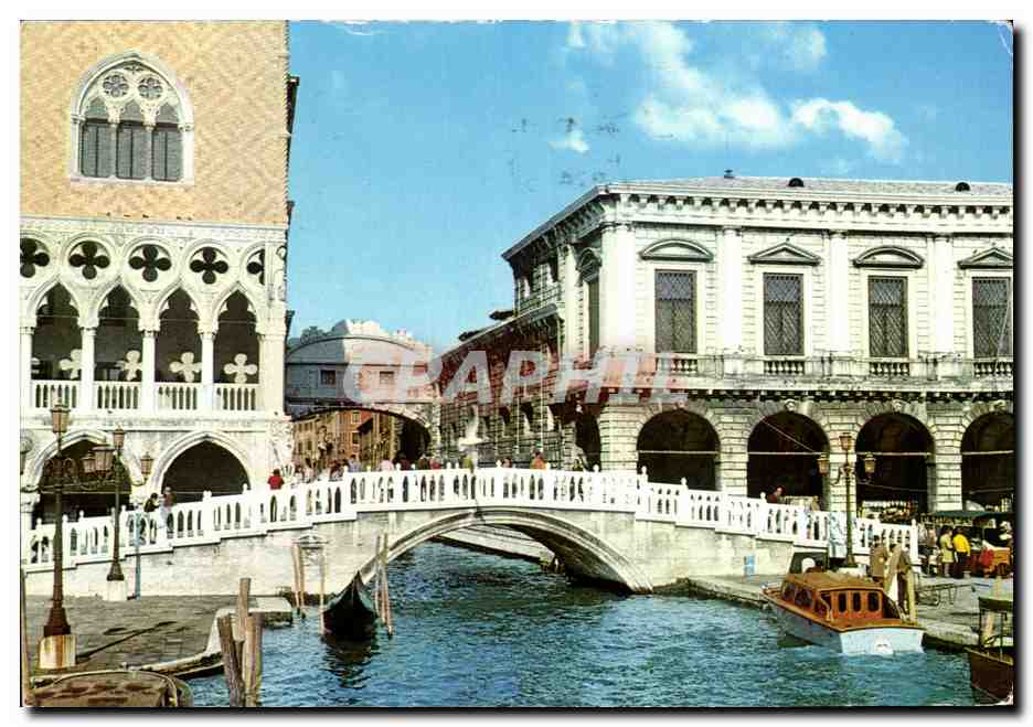 CPM Venezia Ponte Della Paglia Le Pont de LA Paille Bridge Of Straw Ponte Della Paglia