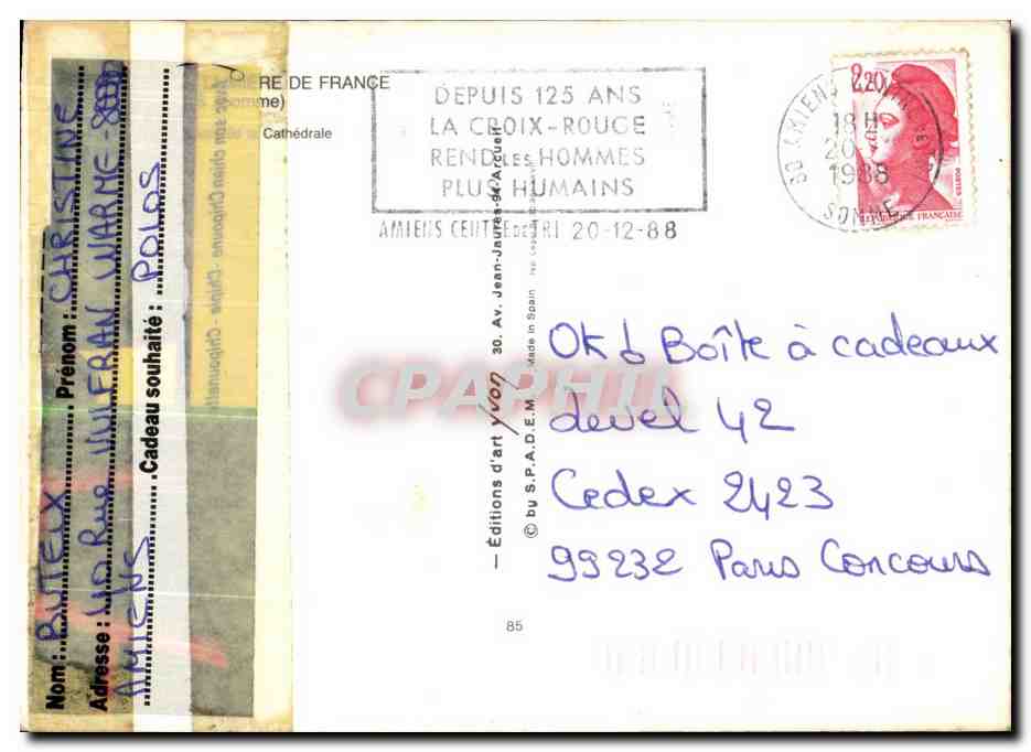 Amiens — Cathédrale — Éditions d'art S.P.A.D.E.M. — Reverso