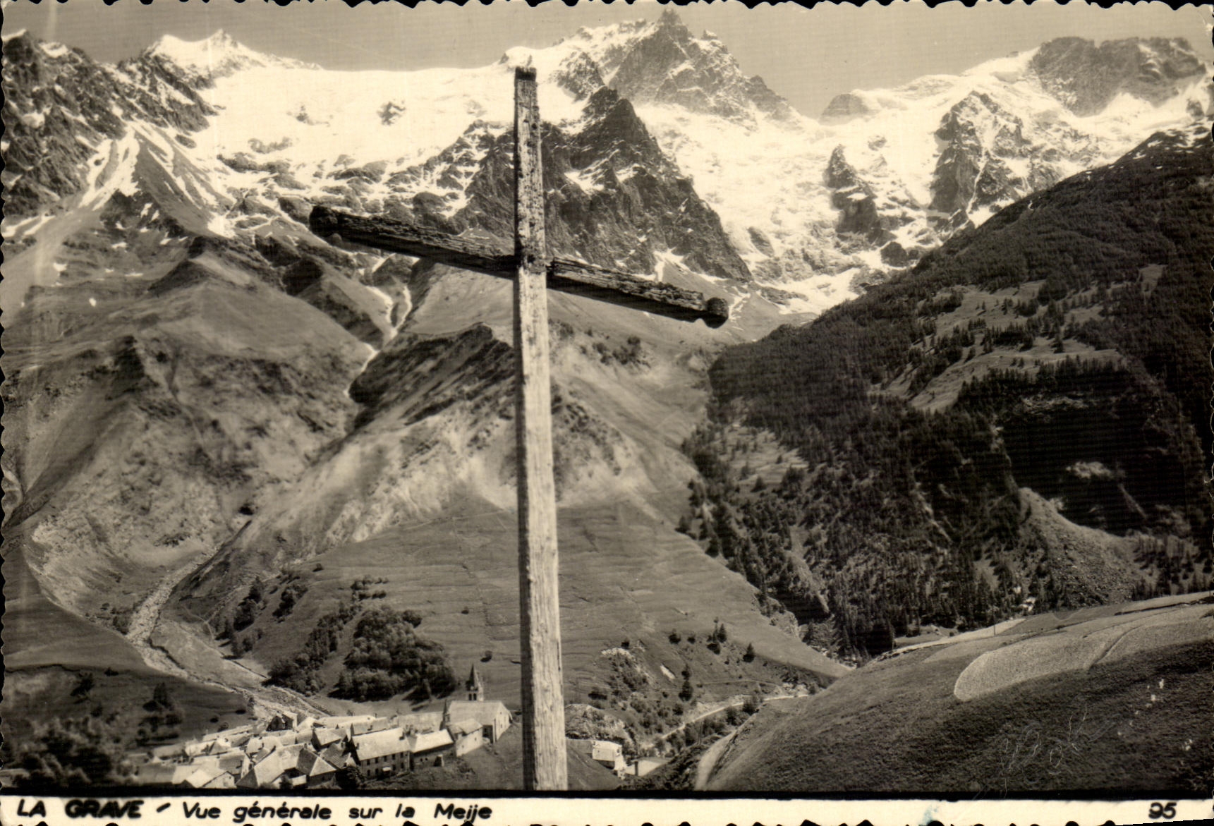 La Grave - Vue générale sur la Meije