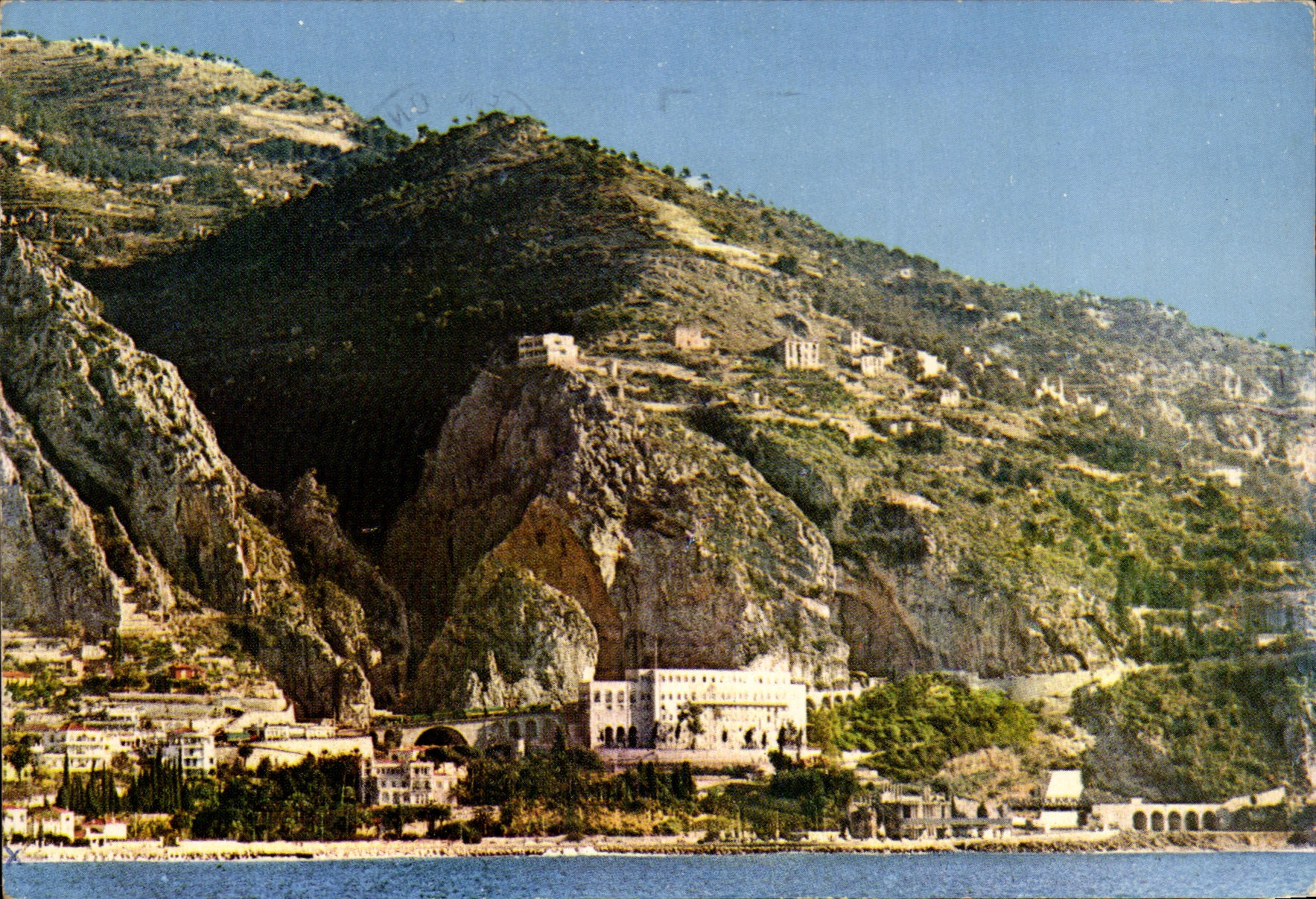 CPSM Menton Garavan le Pont St Louis et la Franco Italienne