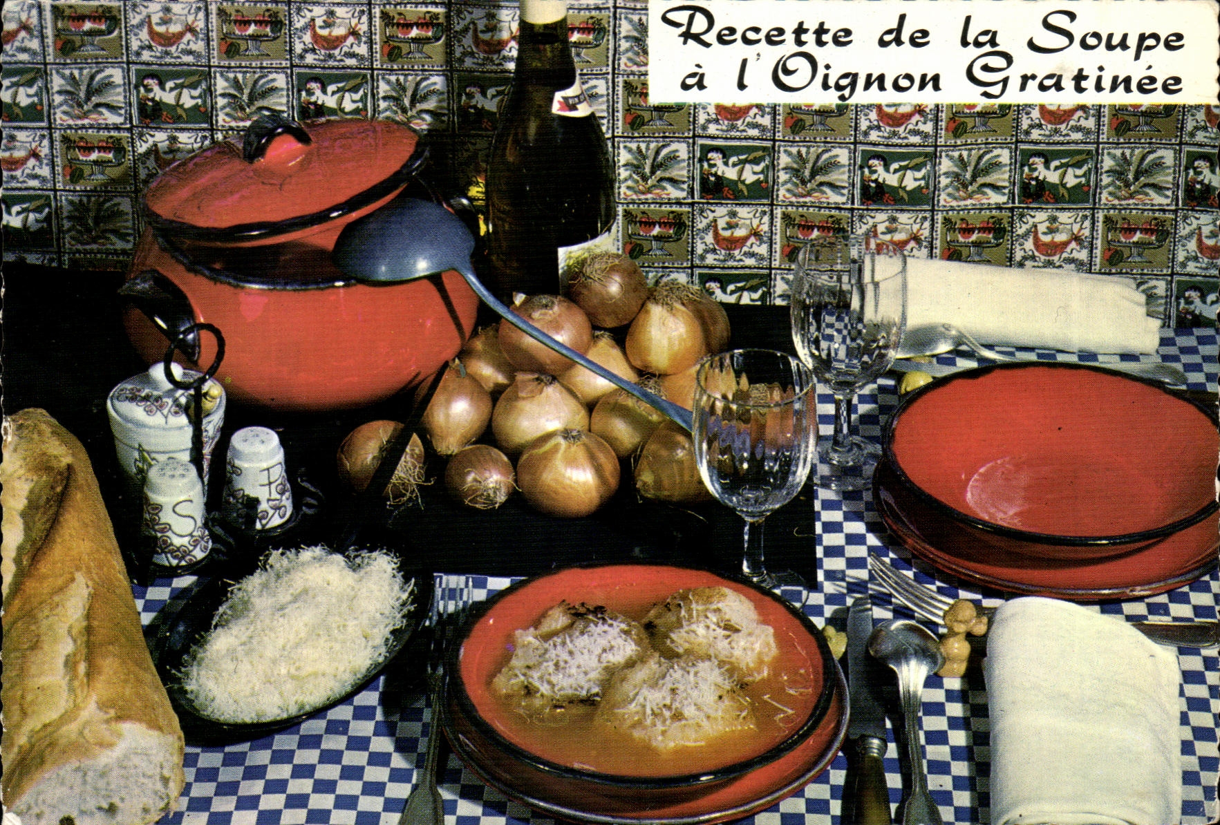 CPM Recette de la Soupe a l Oignon Gratinee