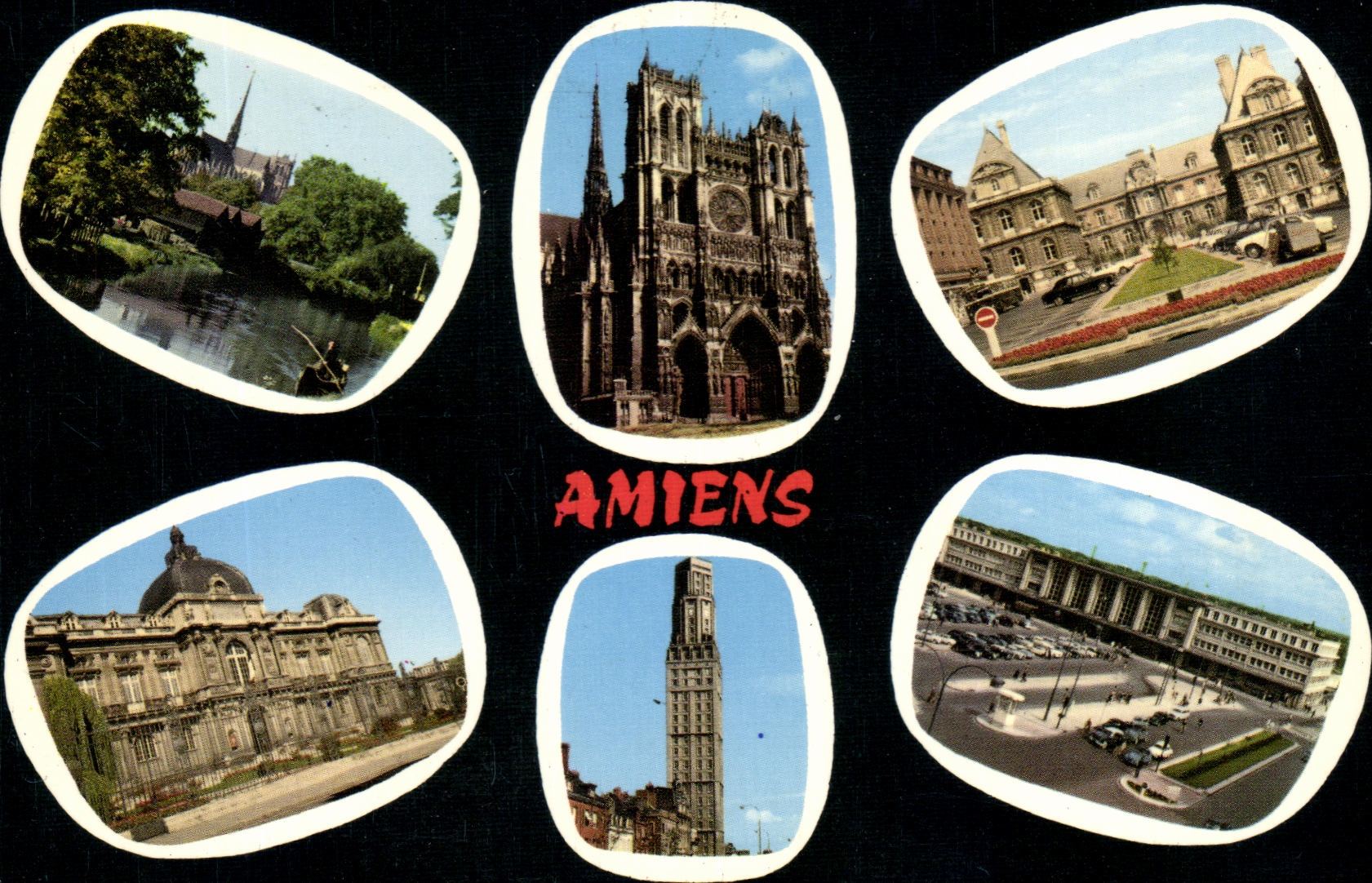 Amiens — vista panorámica — Ediciones R. Leelong