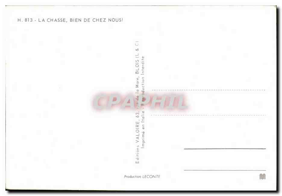 Chasse — Qui va à la chasse... perd sa place ! — Éditions Valoire — Verso