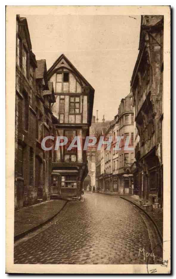 CPA Rouen La Ville Musee La Rue Saint Romain