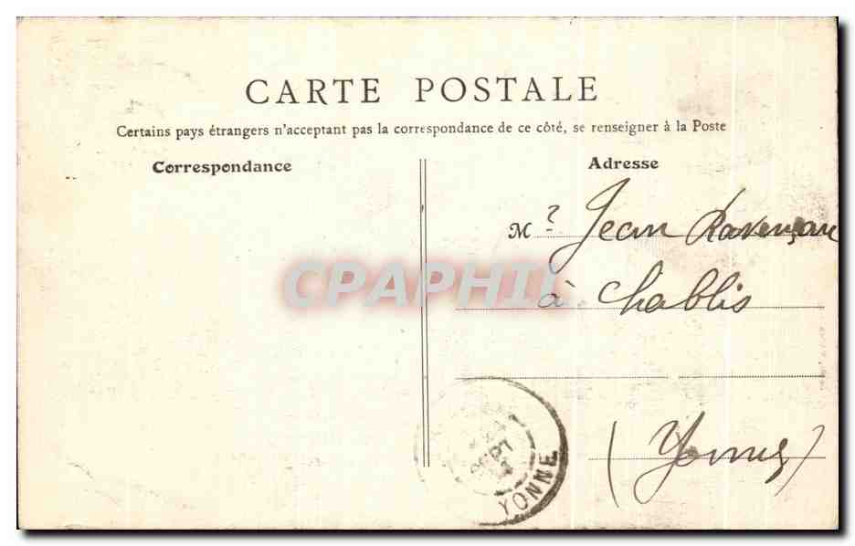 CPA Amiens Cirque Municipal — Verso