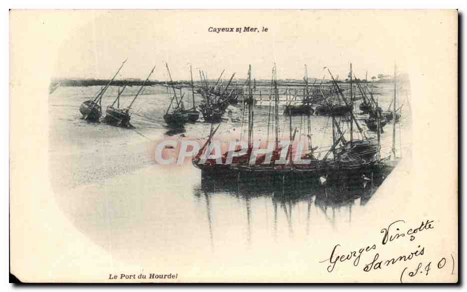 CPA Cayeux St Mer Le Port du Hourdel Bateaux