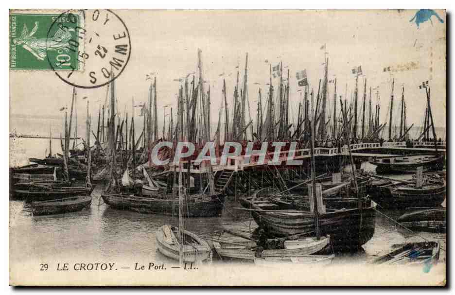 CPA Le Crotoy Le Port Bateaux