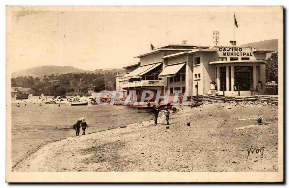 CPA Sainte Maxime sur Mer Le Casino et la Plage