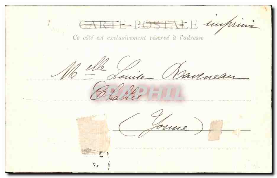 CPA Avant Port Dieppe Bateaux — Rückseite