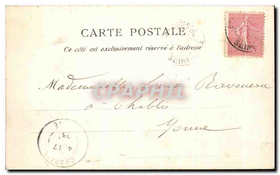 CPA Le Havre La Jetee un jour de gros temps phare — Rückseite