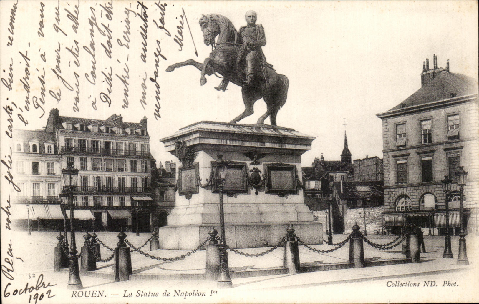 CPA Rouen La Statue de Napoleon 1er