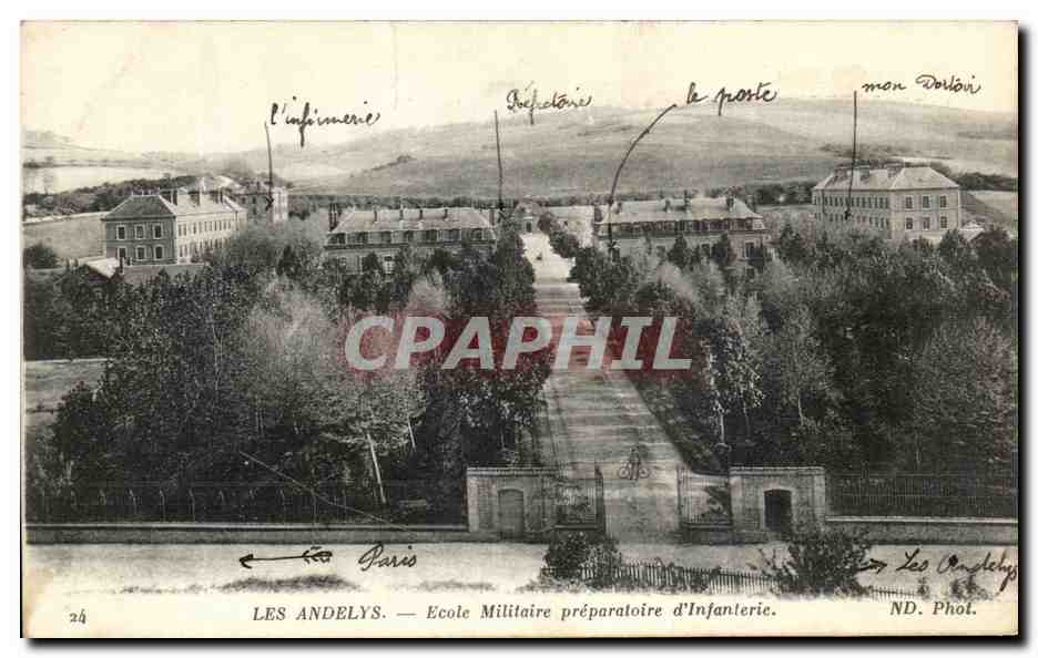 CPA Les Andelys Ecole Militaire Preparatoire d'Infanterie Militaria
