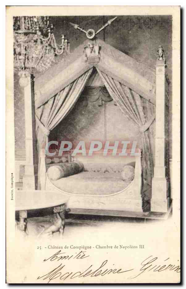 CPA Chateau de Compiegne Chambre de Napoleon III