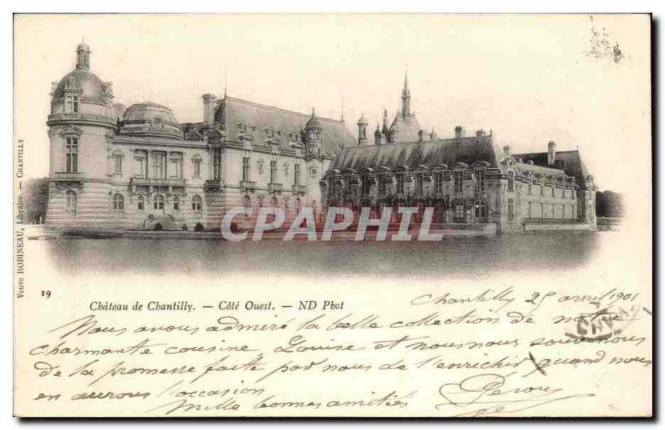 CPA Chatreau de Chantilly Cote Ouest 