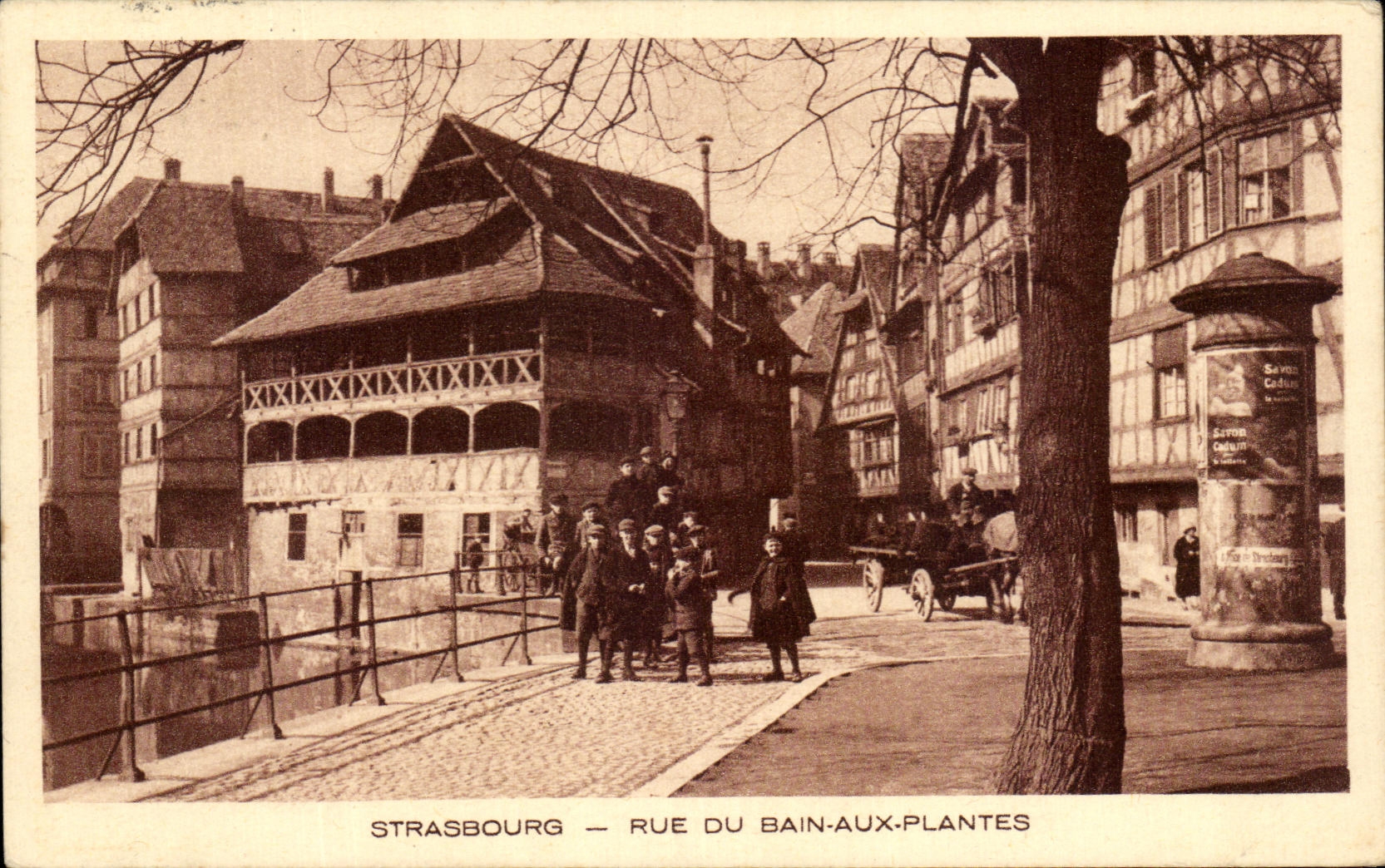 CPA Strasbourg Rue Du Bain Aux Plantes Enfants