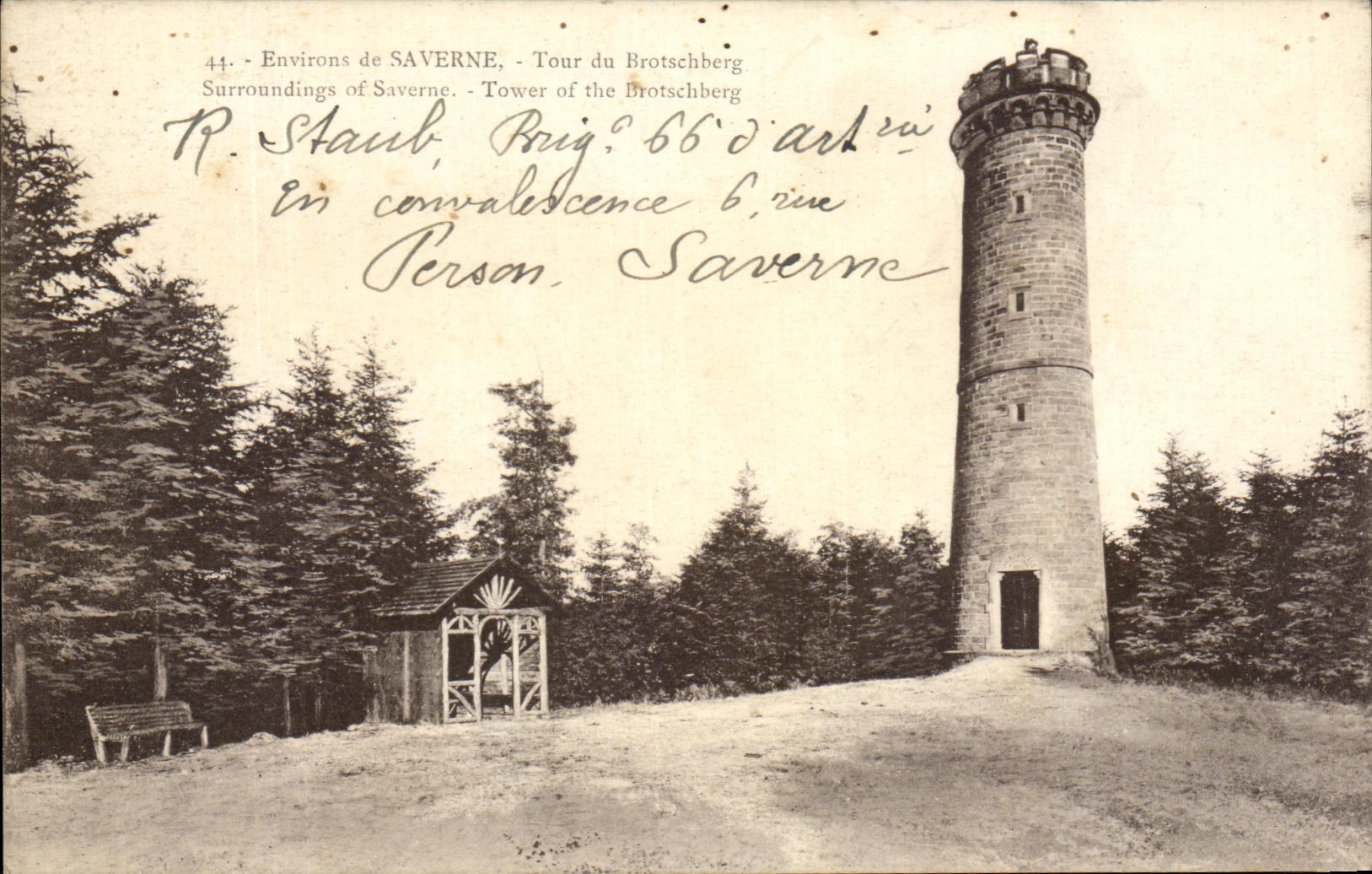 CPA Environs de Saverne Tour du Brotschberg