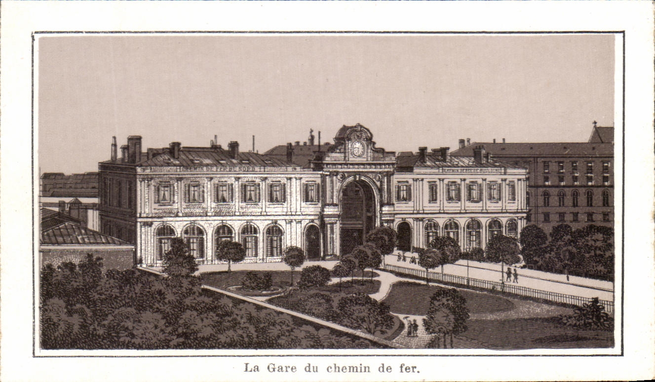 CPA Le gare Du Chemin De Fer Amiens