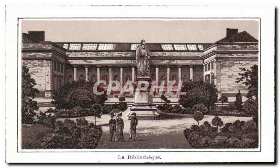 CPA La Bibliotheque Amiens