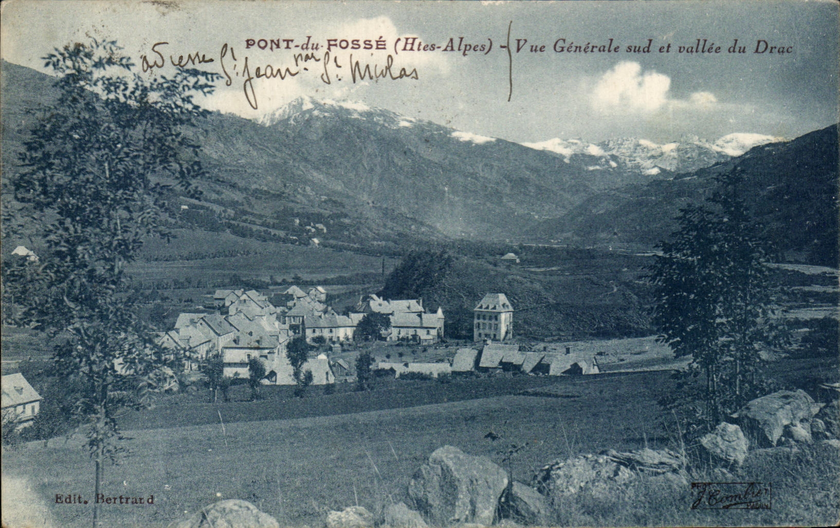 CPA Pont du Fosse Vue Generale sud et Vallee Du Drac