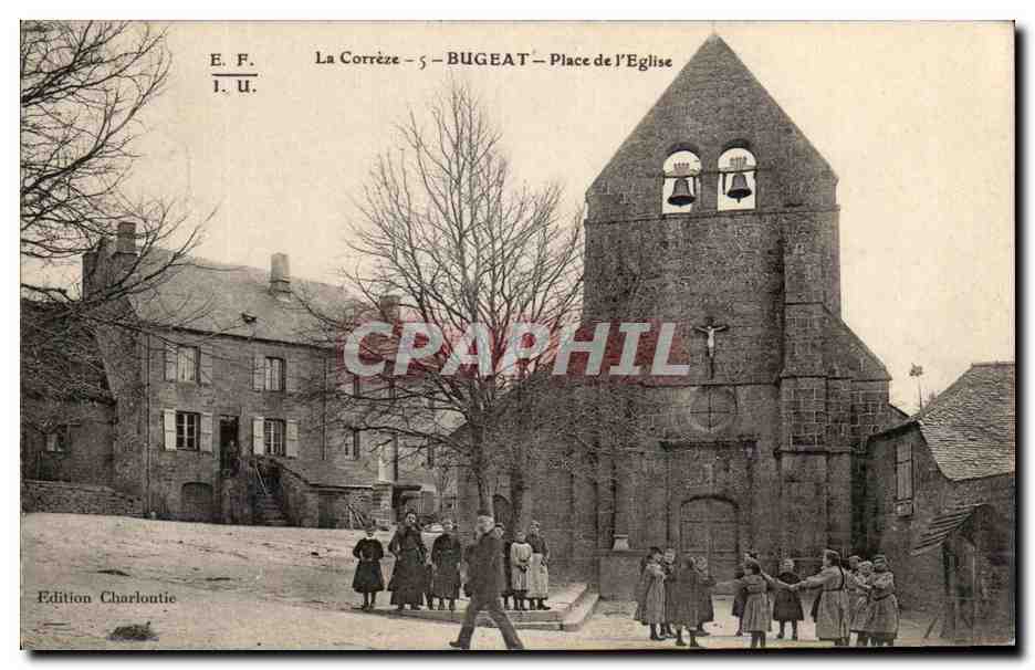 Bugeat — Place de l'Église — Édition Charloutic