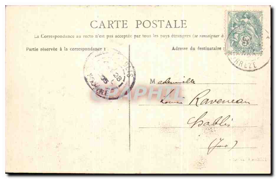 Bugeat — Place de l'Église — Édition Charloutic — Verso