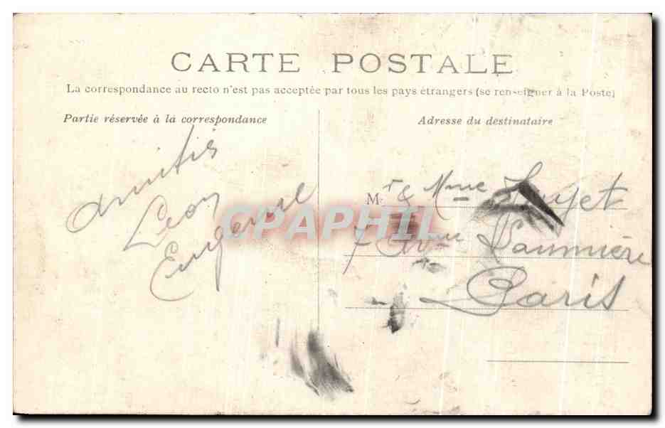 Chaumont-en-Vexin — Rue de la République — éditeur inconnu — Rückseite