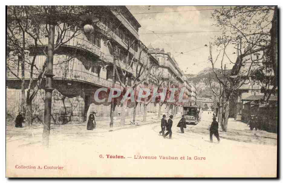 Toulon — Avenue Vauban und die Station — Sammlung A. Couturier