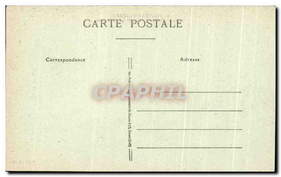 CPA Chateau Thierry Maison Ou est ne Jean de la Fontaine — Rückseite